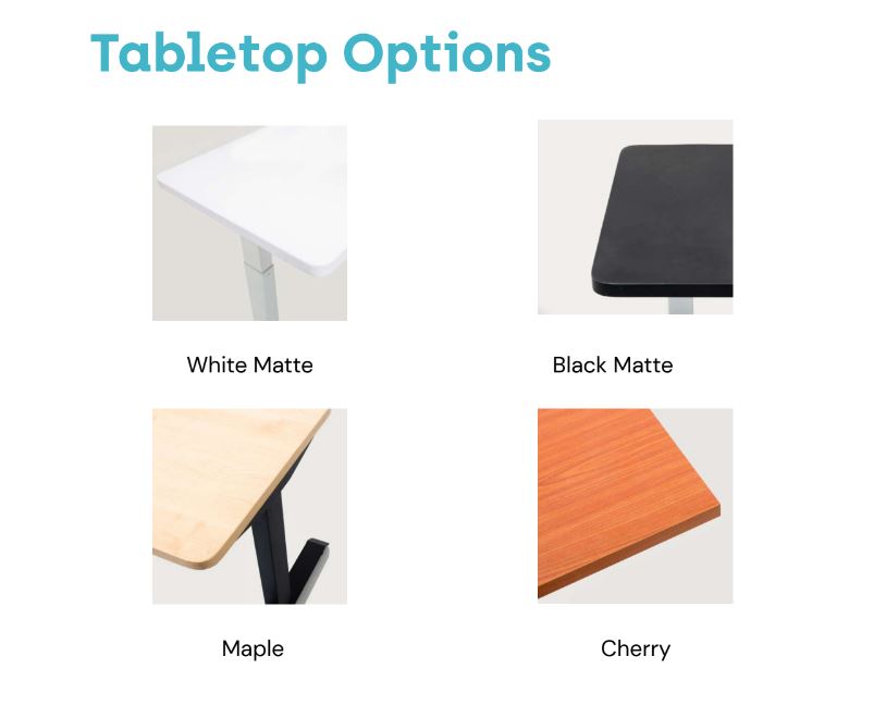 Dual Motor Standing Desk Colors