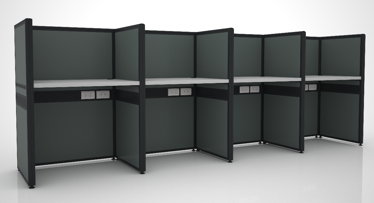 Stance Prospect Multi-Seater Office Cubicle & Workstation w/ Desk
