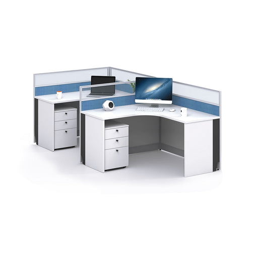 Stance Hub 2-staff Dynamic Office Workstation Cubicle w/ Desk