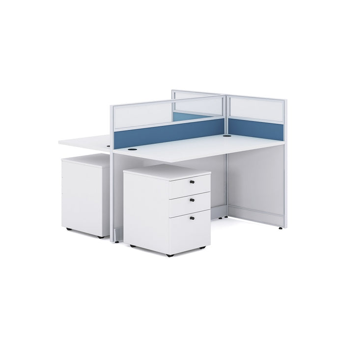 Stance Hub 2-staff Standard Office Workstation Cubicle w/ Desk