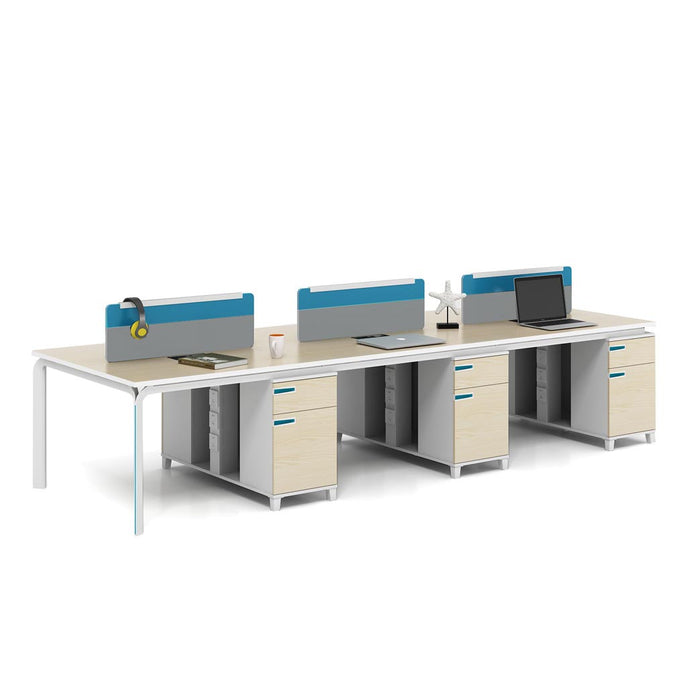 Stance Relay 2-Staff Workstation w/ Filing Cabinet