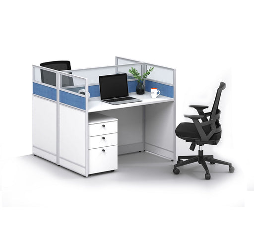 Stance Hub 2-staff Standard Office Workstation Cubicle w/ Desk
