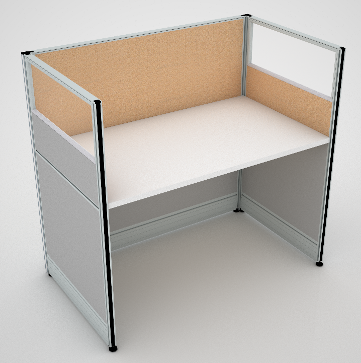 Stance Prospect Multi-Seater Office Cubicle & Workstation w/ Desk ...